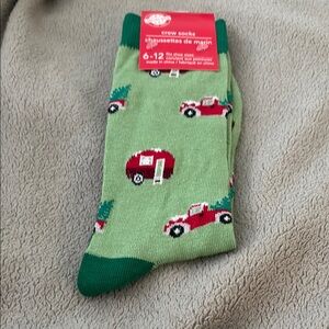 Christmas Trucks & Trees fun socks